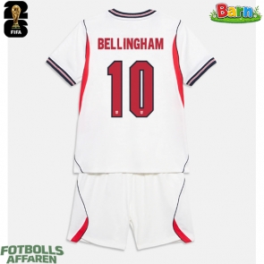 England Jude Bellingham #10 Hemmaställ Barn VM 2026 Kortärmad (+ Korta byxor)